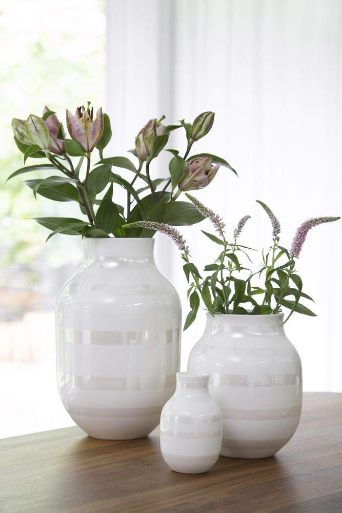 Amazon.com: Kahler Omaggio Vase, Mother of Pearl, 4.9